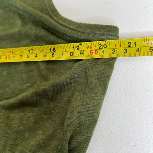 Harlow and Rose Woman Green Jumpsuit Sleeveless Elastic Waist Burnout Pockets 1X - Picture 12 of 16